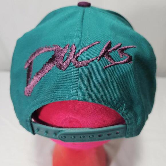 90s Mighty Ducks Anaheim Snapback Baseball Hat Cap NHL Hockey Vintage Retro - Picture 3 of 9